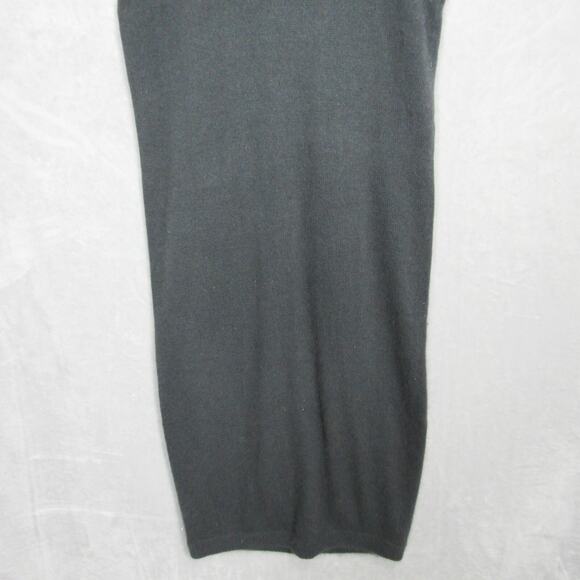 Krizia Maglia Maxi Dress Sweater Womens Large Angora Wool Gray Silver Metallic - Picture 6 of 13